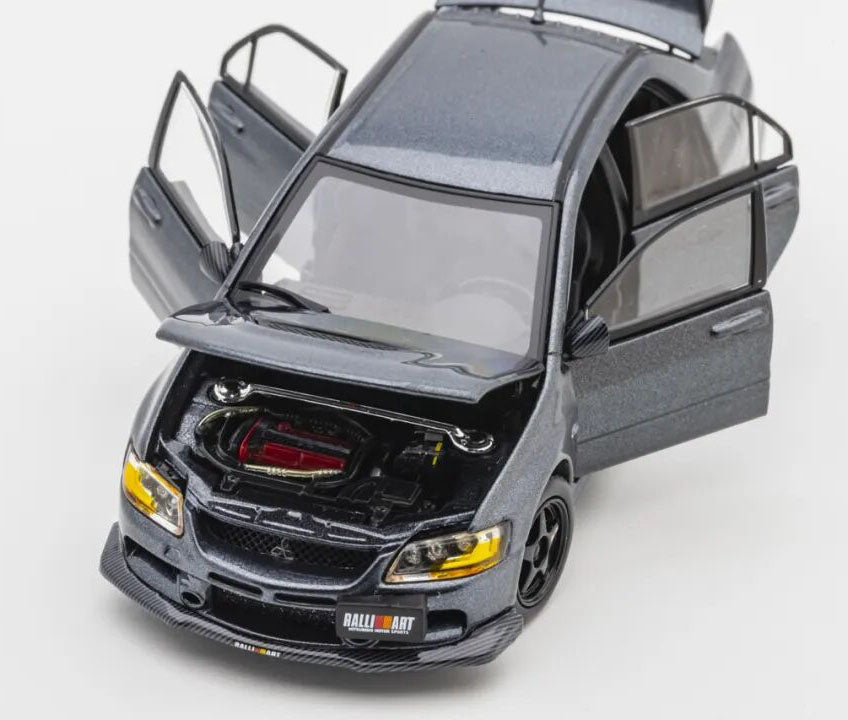 1:43 Mitsubishi Lancer Evolution IX EVO9 Rallyart GATHERJOY Diecast Model Grey