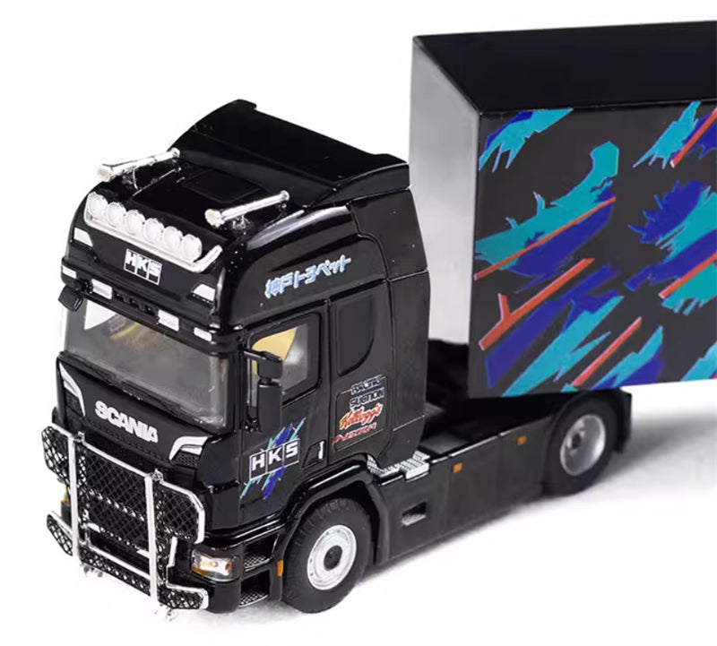 TIMEMICRO Scania container truck HKS 1:64 Truck Pre-built Model view2
