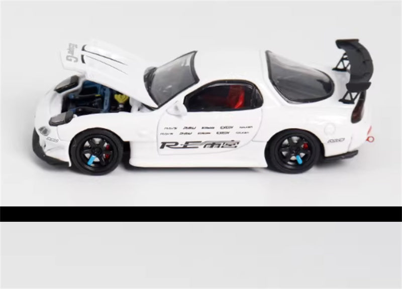 BSC Mazda RX7 Amemiya FD3S White 1:64 Car Pre-built Airliner Model Display view4
