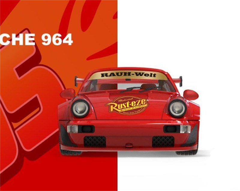 1:64 Porsche 964 RWB Red Cool Car DIECAST Limited Edition 500pcs ONLY Model