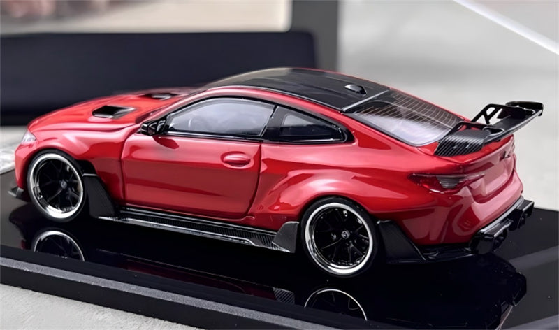 1:64 BMW G82 M4 Widebody Transparent Red SW DIECAST Limited Edition 499pcs ONLY Model