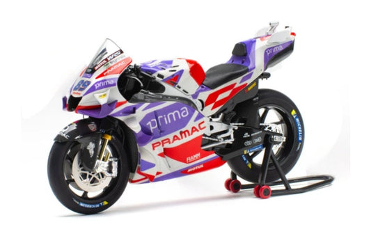 1:12 Ducati PRAMAC MOTO GP23 Jorge Martin 89# KiloWorks Purple White Diecast Model view1