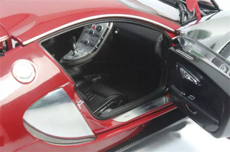 AUTOART Bugatti Veyron Ledition Centenaire Racing Red Silver Plated 1/18 DIECAST car