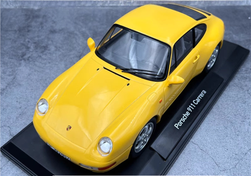 NOREV Porsche 911 993 Carrera Yellow 1:18 Car Pre-built Model view8