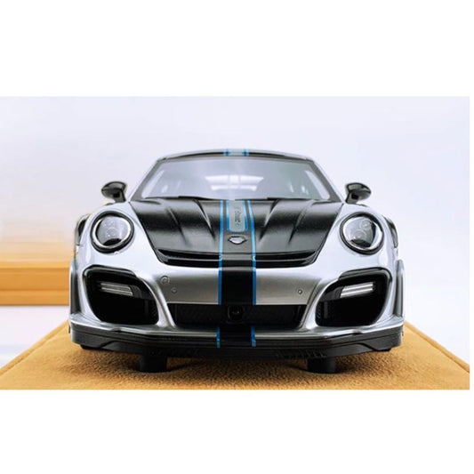 AutoBarn TechArt Porsche 911GTS Silver Limited Edition 1:18 DIECAST Car