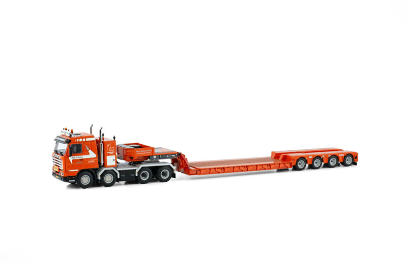 WSI SCANIA 3 SERIES STREAMLINE 8X4 EURO LOW LOADER - 4 AXLE Tage E Nielsen 1:50 Truck Pre-built Model