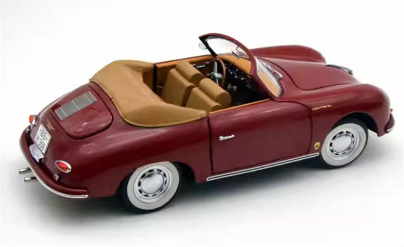 Schuco Porsche 356 A Carrera Cabriolet Red Limited Edition 1000PCS ONLY 1:18 Car Pre-built Model view7