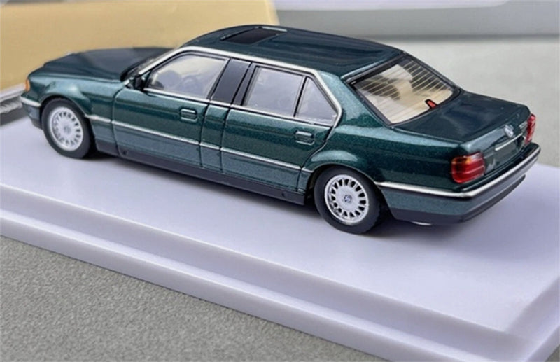 1:64 BMW E38 7 Series L7 96-98 British Racing Green DCM DIECAST Limited Edition 499pcs ONLY Model