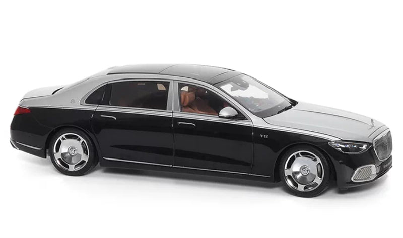 1:18 Mercedes Maybach S680 2021 black silver Almost Real  DIECAST Model