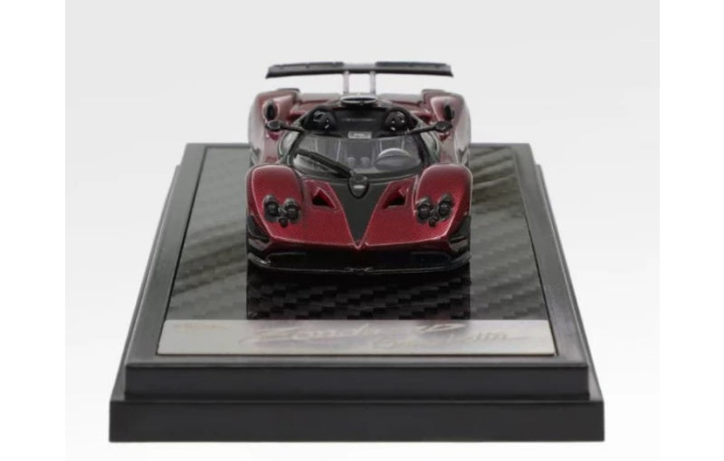 1:64 Pagani Zonda HP LCD Red Carbon Diecast Model view8