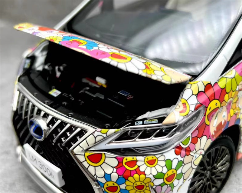 KengFai Lexus LM300H Sunflower coating Limited Edition 1:18 Car Pre-built Model view11