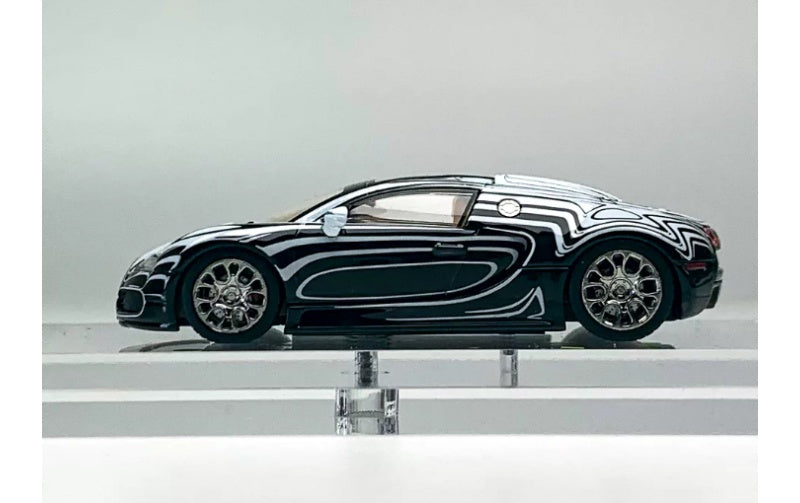 1:64 Bugatti Veyron Super Sport   Mortal Model White and black ceramic dragon Limited Edition 999PCS ONLY DIECAST Model
