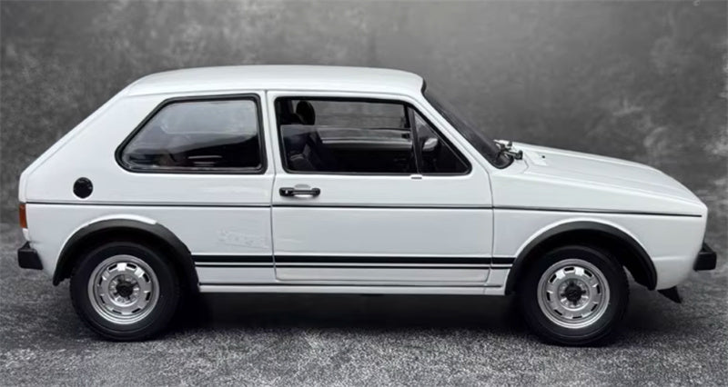 Norev Volkswagen VW Golf GTI 1976 First Generation White 1:18 Car Pre-built Model view6