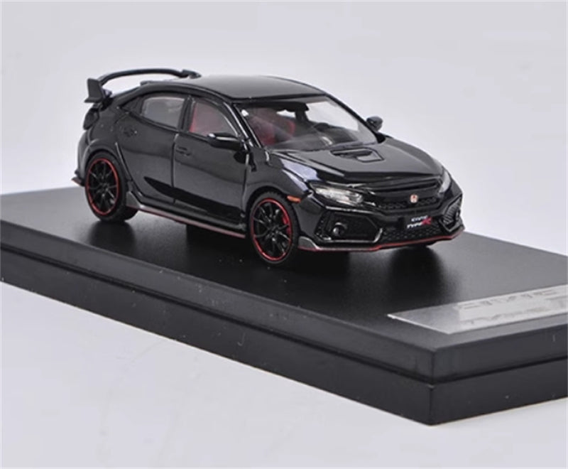 LCD-MODELS Honda Civic Type-R FK8 Black 1:64 car Pre-built Model view2