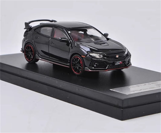 LCD-MODELS Honda Civic Type-R FK8 Black 1:64 car Pre-built Model view2