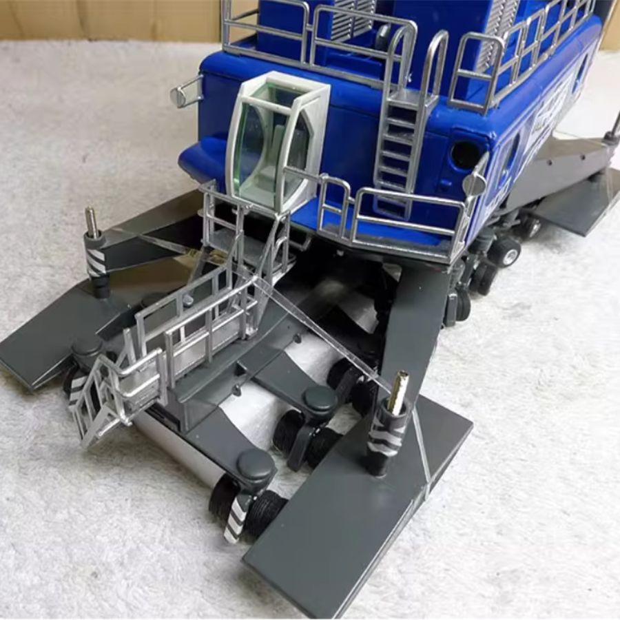 NZG Liebherr LHM 500 Mobile Harbour Wallmann & co Crane blue 1:87 DIECAST Crane Truck