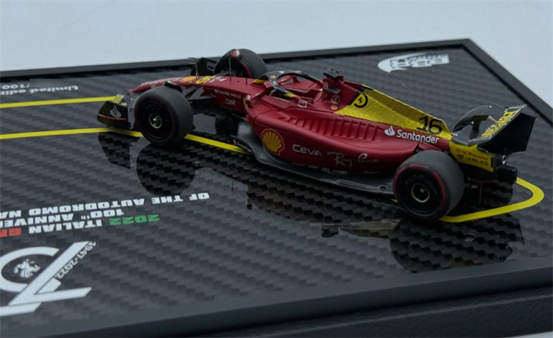 BBR MODELS Ferrari F1-75 G.P.Monza 2022-set of two C.Leclerc-C.Sainz 1:43 Model view7