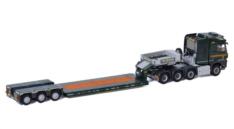 WSI AROCS MP4 2.300MM STREAM SPACE 8X6 LOW LOADER - 3 AXLE Emil Egger 1:50 Truck Pre-built Model