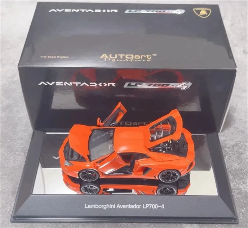AUTOART Lamborghini LP700-4 supercar Orange fully open 1:43 Car Pre-built Model view9