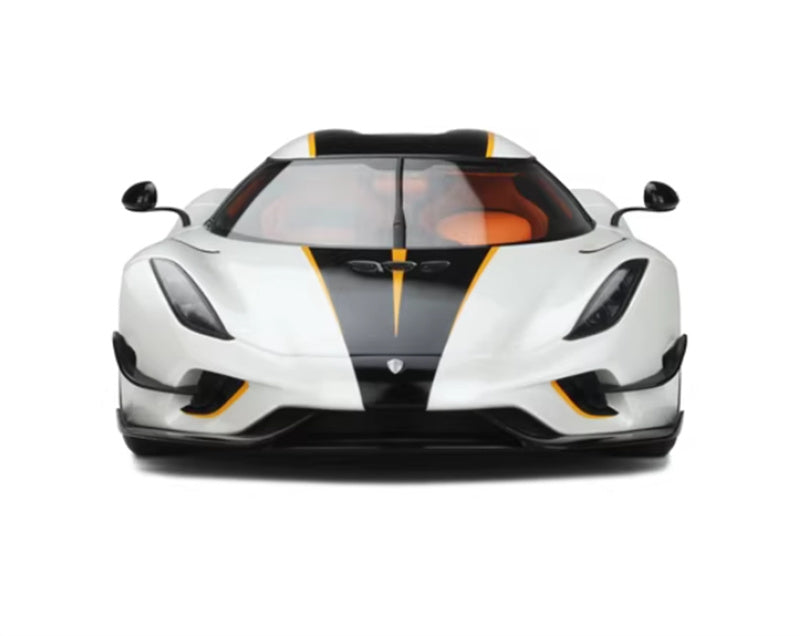 1:18 Koenigsegg Regera 2018 White Orange  GT SPIRIT Limited Edition No tail version Resin Car Model