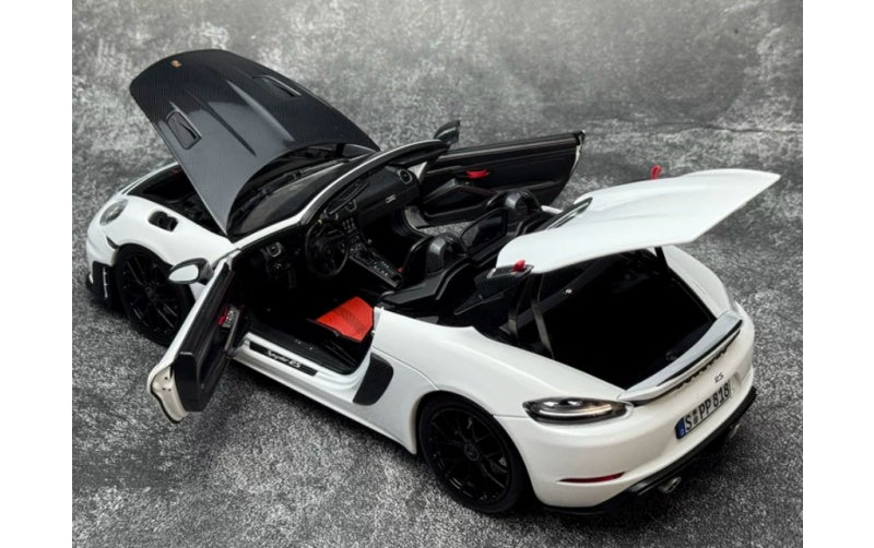 1:18 Porsche 718 Spyder RS White NOREV Convertible DIECAST Car Model