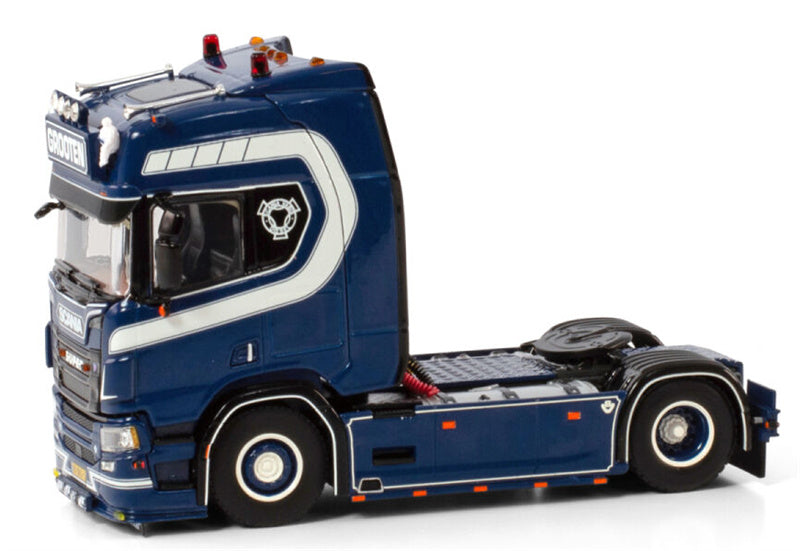 WSI SCANIA R HIGHLINE CR20H 4X2 Maik Grooten Transport 1:50 Truck Pre-built Model