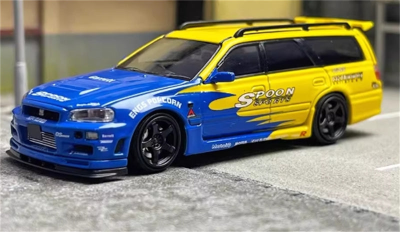 1:64 Nissan Stagea R34 Spoon SW DIECAST Limited Edition 499pcs ONLY Model
