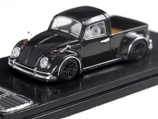 Liberty 64 Volkswagen Beetle Pickup Black Limited Edition 499PCS ONLY ROB3DESIGN 1:64 Car Pre-built Airliner Model Display view2