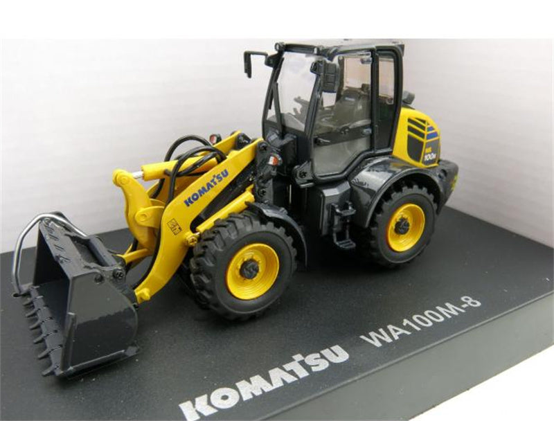 Universal Hobbies Komatsu WA100M-8 Wheel Loader Forklift 1:50 Truck Pre-built Model
