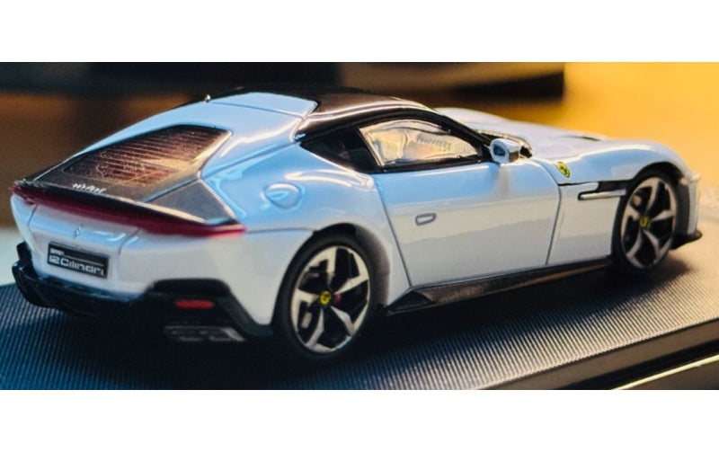 1:64 Ferrari 12 Cilindri Coupe  Hardtop white Phantom Knight  Limited Edition 999PCS ONLY DIECAST Model
