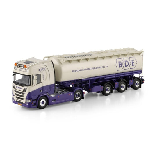 1:50 SCANIA BDE R series CR20H 4X2 ANIMALFEED TRAILER 3 AXLE WSI   Diecast Model