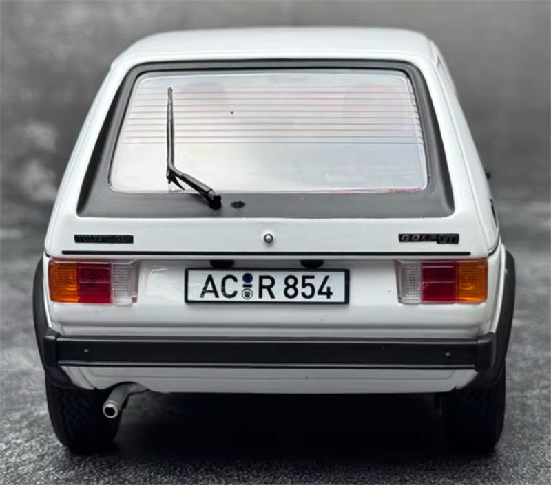Norev Volkswagen VW Golf GTI 1976 First Generation White 1:18 Car Pre-built Model view9