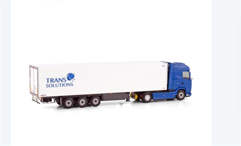WSI DAF XG 4X2 REEFER TRAILER - 3 AXLE TRANS SOLUTIONS 1:50 Truck Pre-built Model