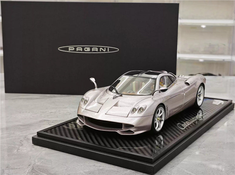 BBR MODELS PAGANI HUAYRA CODALUNGA IRIDESCENT BRONZO AYMARA Carbon fiber base Limited Edition 214PCS ONLY Leather base 1:18 Car Pre-built Model view11