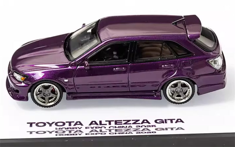 Mortal TOYOTA ALTEZZA GITA IS200 Exhibition HEC Limited Purple Limited Edition 1:64 Car Pre-built Model view6