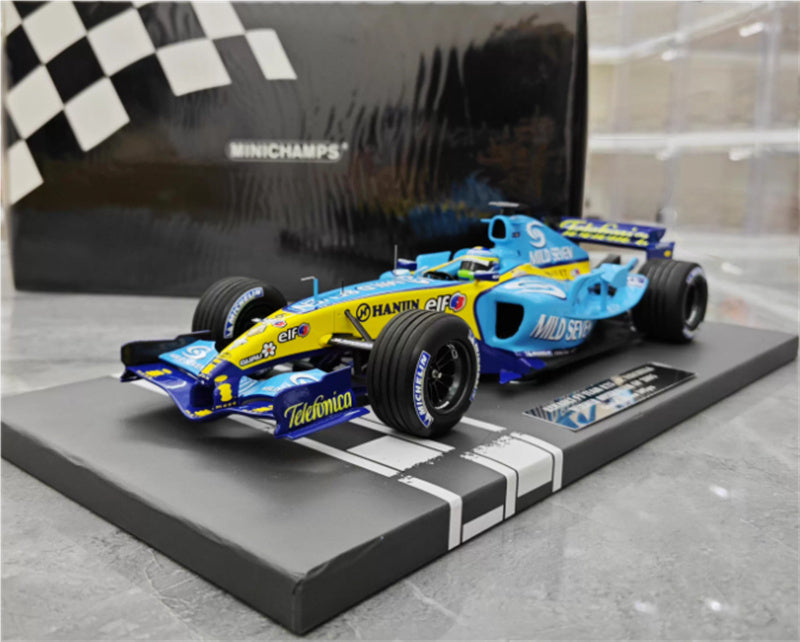 MINICHAMPS Renault R25 Fisichella Winner Australian GP 2005 #6 Limited Edition 102PCS ONLY Telefonica elf Hanjin Michelin Mild Seven 1:18 Car Pre-built Model view11