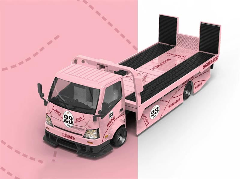 1:64 Hino H300 Russeb Pink Pig COOL.CAR Limited Edition 999PCS ONLY DIECAST Model