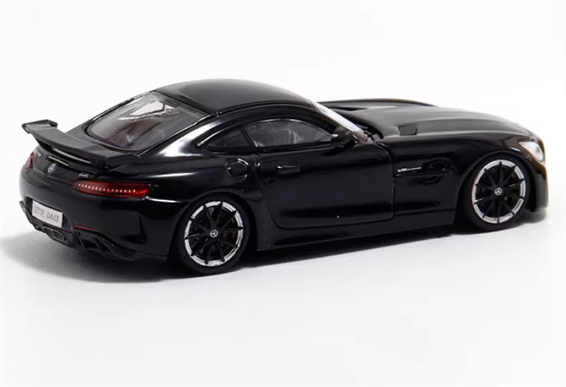 MJ Model 2017 Mercedes AMG GTR C190 First Generation Supercar glossy black 1:64 Car Pre-built Airliner Model Display view4
