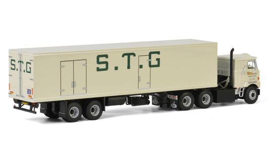 WSI MACK F700 6X4 REEFER TRAILER | CLASSIC - 2 AXLE STG Autier 1:50 Truck Pre-built Model