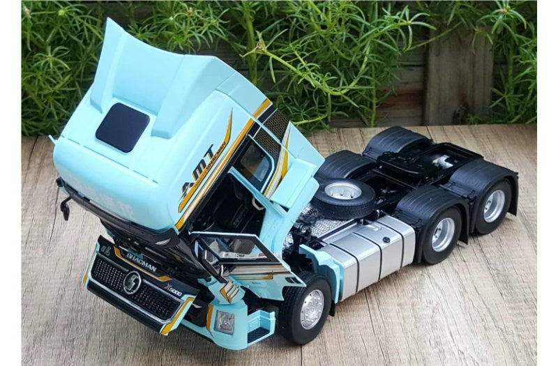 SHACMAN Delong X5000 Tractor iced mint 1:24 Truck Pre-built Airliner Model Display view7
