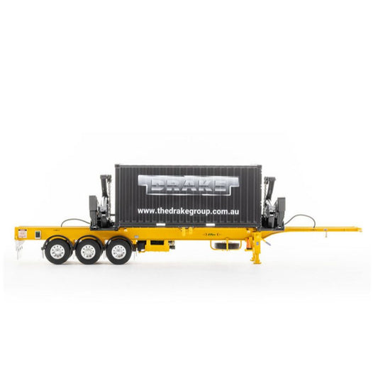 Drake O’Phee BoxLoader Container trailer yellow 1/50 DIECAST Truck