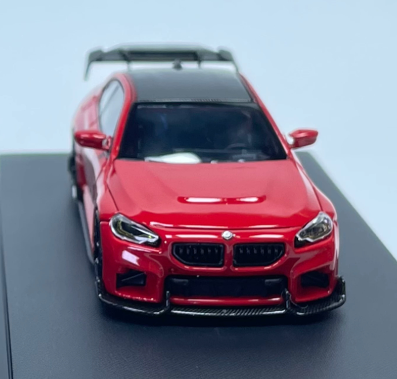 1:64 BMW M2 Mk2 G87 red SW Limited Edition 499PCS ONLY DIECAST Civil Car Model