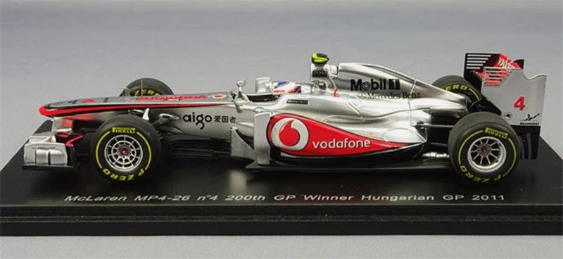 Spark McLaren MP4-26 #4 200th Winner Hungarian GP 2011 Jenson Button 1:43 Model view5