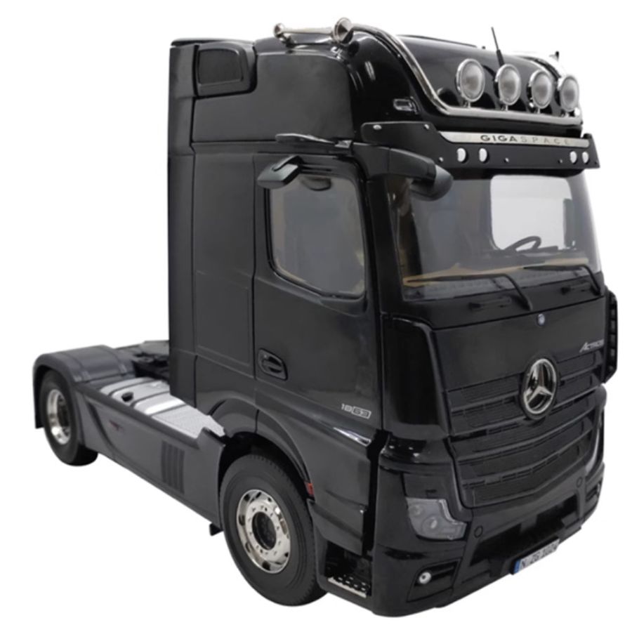 NZG Mercedes Benz Actros Lohr Black + double-layer trailer KIT 1:18 DIECAST Truck Lorry