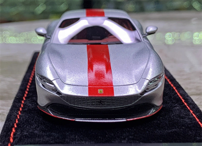1:43 BBR MODELS Ferrari Roma Matt Sunusilver 30th Anniversary Edition LTD 20PCS view6