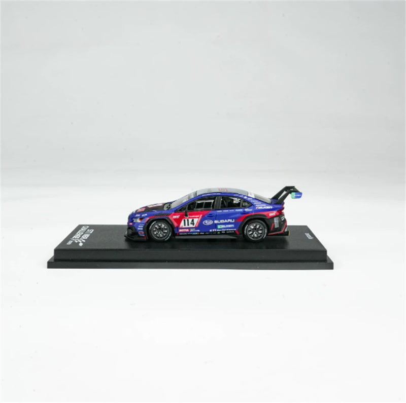 1:64 Subaru WRX STI NBR Challenge #114 2023 Blue KYOSHO Limited Edition 1008PCS ONLY DIECAST Model