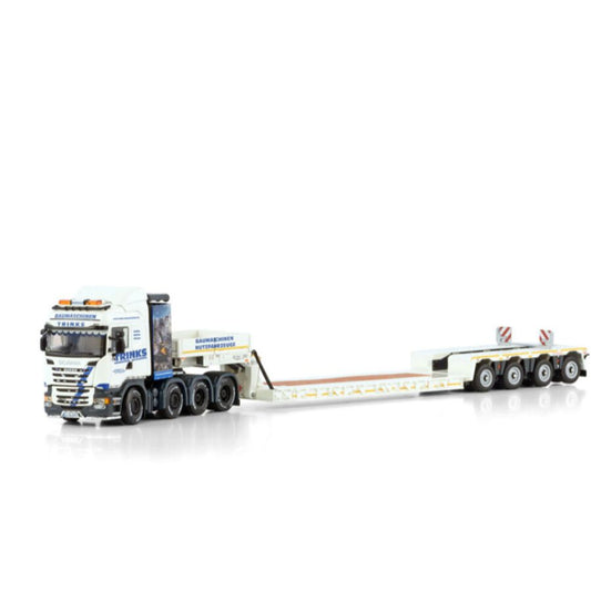 WSI  SCANIA R6 8X4 STREAMLINE HIGHLINE EURO LOW LOADER PENDEL X - 4 AXLE Trinks 1:50 DIECAST Truck Lorry