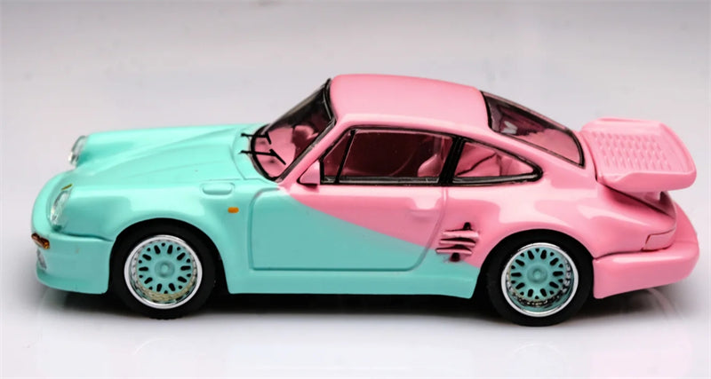 1:64 Porsche 911 930 Turbo Pink and Green Mortal DIECAST Limited Edition 399pcs ONLY Model