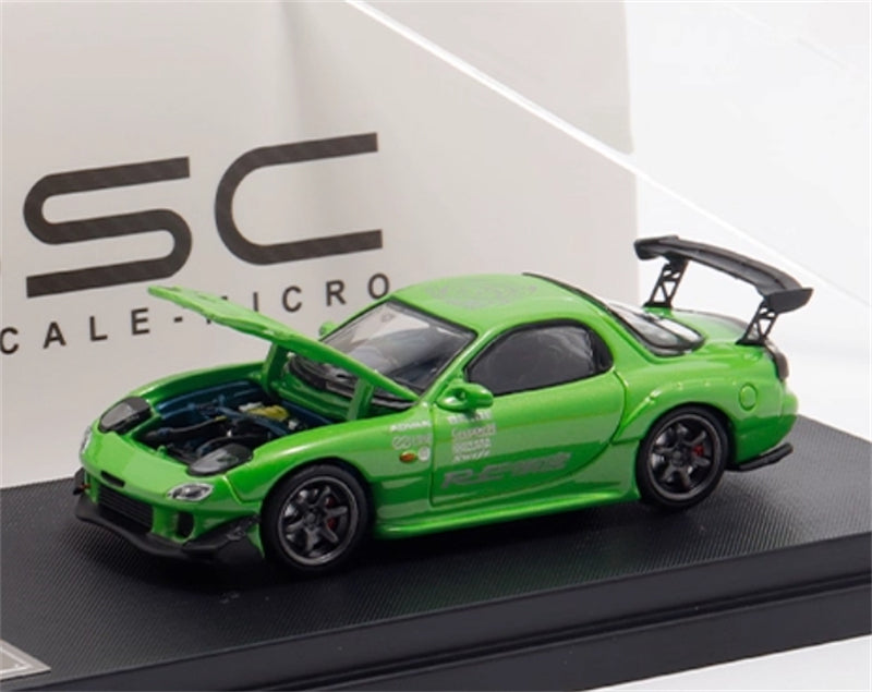 1:64 Mazda RX-7 RE Amemiya‌ Green BSC DIECAST Limited Edition 499pcs ONLY Model