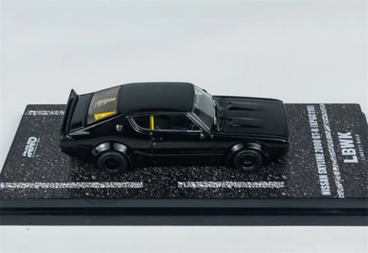 INNO64 Nissan Skyline 2000 GT-R KPGC110 Black 1:64 car Pre-built Model view2